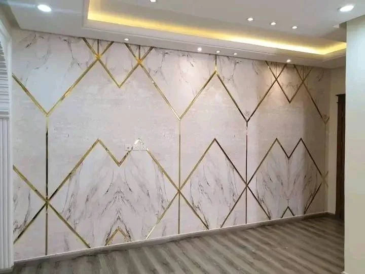ملصق تزيين   sticker 3D effet miroire baguette 1.80m