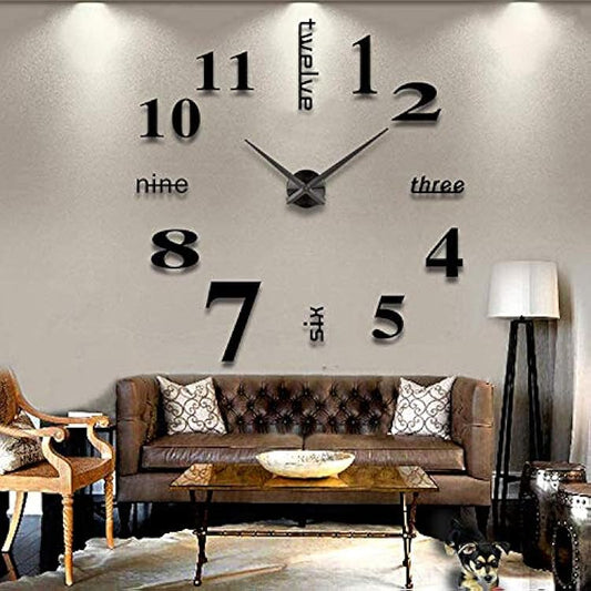 ساعة لاصقة horloge 3D M01 noire