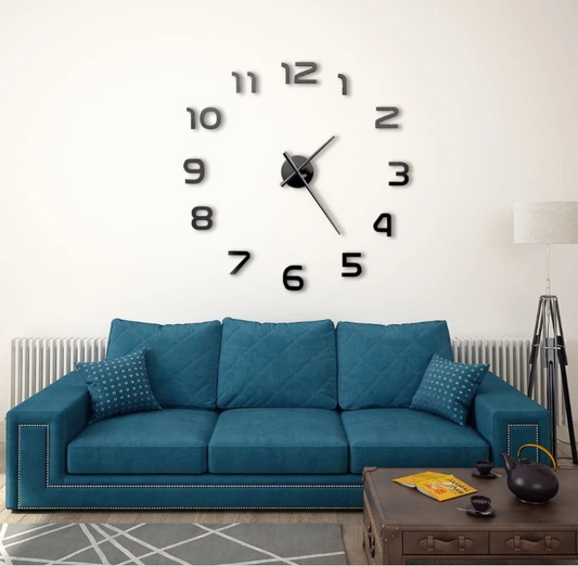 ساعة لاصقة horloge 3D M02 noire