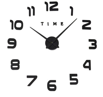 ساعة لاصقة horloge 3D M02 noire