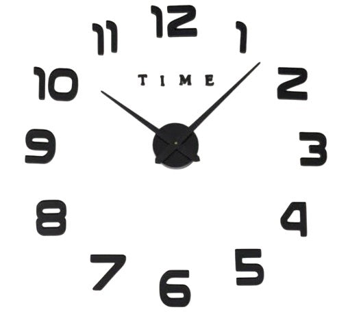ساعة لاصقة horloge 3D M02 noire