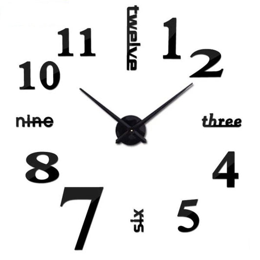 ساعة لاصقة horloge 3D M01 noire