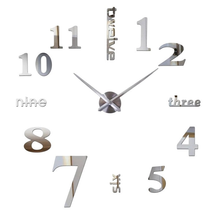 ساعة لاصقة horloge 3D M01 argent
