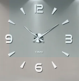 ساعة لاصقة horloge 3D M04 argent