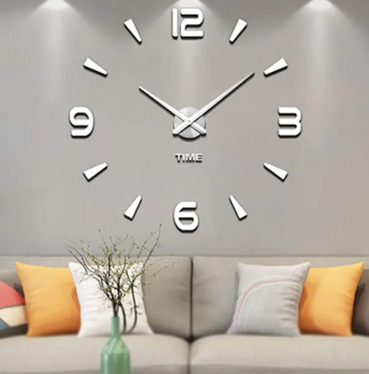 ساعة لاصقة horloge 3D M04 argent