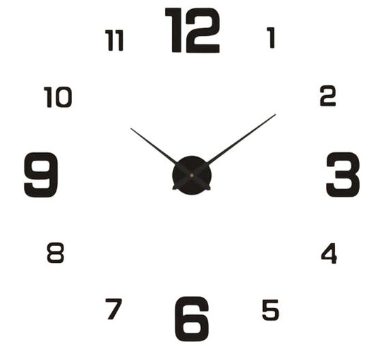 ساعة لاصقة horloge 3D M06 noire